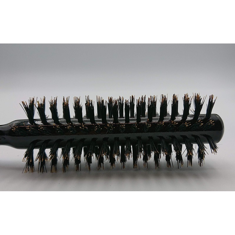 Roll Brush Natural Bristles Wooden Handle Hair Care Brush