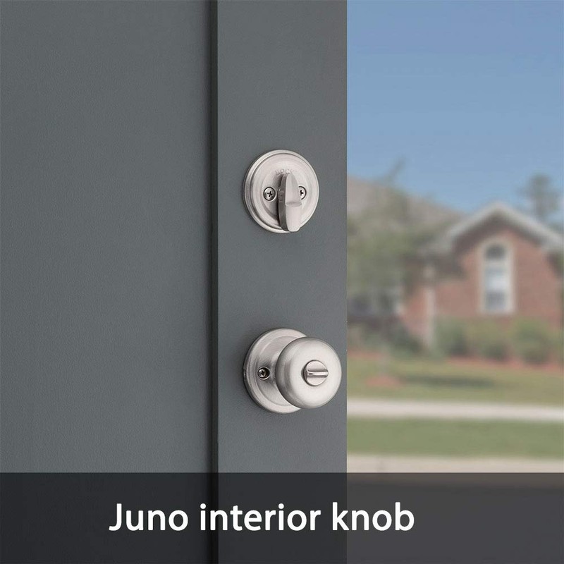 Kwikset Montara Front Door Lock Handle and Deadbolt Set, Entry