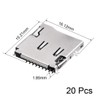 sourcing map Micro SD (TF) Card Socket Holder SMT Surface