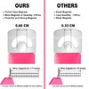 Pink Adjustable Nail Clippers with Magnets Sizers for Acrylic Nails,