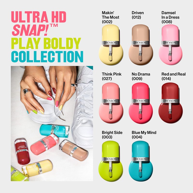 REVLON Ultra HD Snap Nail Color, Natural Rich Glossy Polish,
