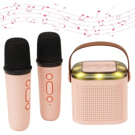 coolshop9648 Portable Bluetooth Karaoke Machine for Kids Speaker with Microphones for Parties