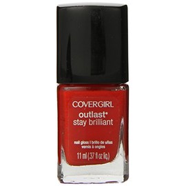 Covergirl Outlast Stay Brilliant Nail Gloss, Ever Reddy 175, 0.37 Ounce