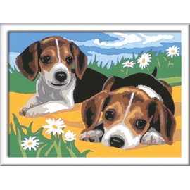 Ravensburger CreArt Jack Russell Puppy Paint By Numbers Kits for Children & Adults Ages 7 Years Up - Kids Craft Set - Animals, Dogs