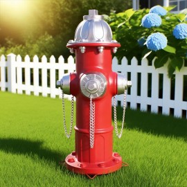 Resin Fire Hydrant Craft - Realistic Simulation Home Decor for Living Room & GardenColor: Burgundy, Size: One Size