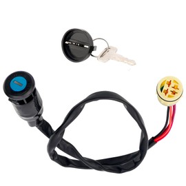 Road Passion 35100-HN0-670 Ignition Key Switch Replacement for Honda TRX350 TRX400 TRX420 Rancher 4x4 ES TRX450 TRX500 Foreman S 4x4 ES TRX520 TRX650FA Rincon 2003-2005 TRX680FGA Rincon GPScape