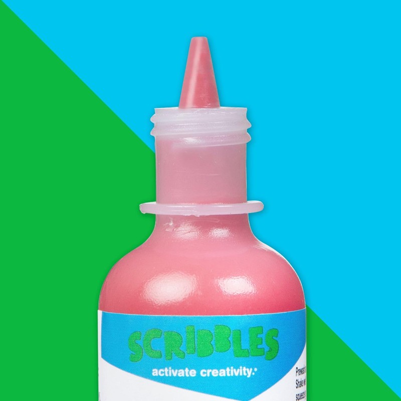 Scribbles 13904 3D Fabric Paint Shiny- Barn Red