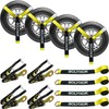 Bolvixor 4 Pack Car Tie Down Straps for Trailers -
