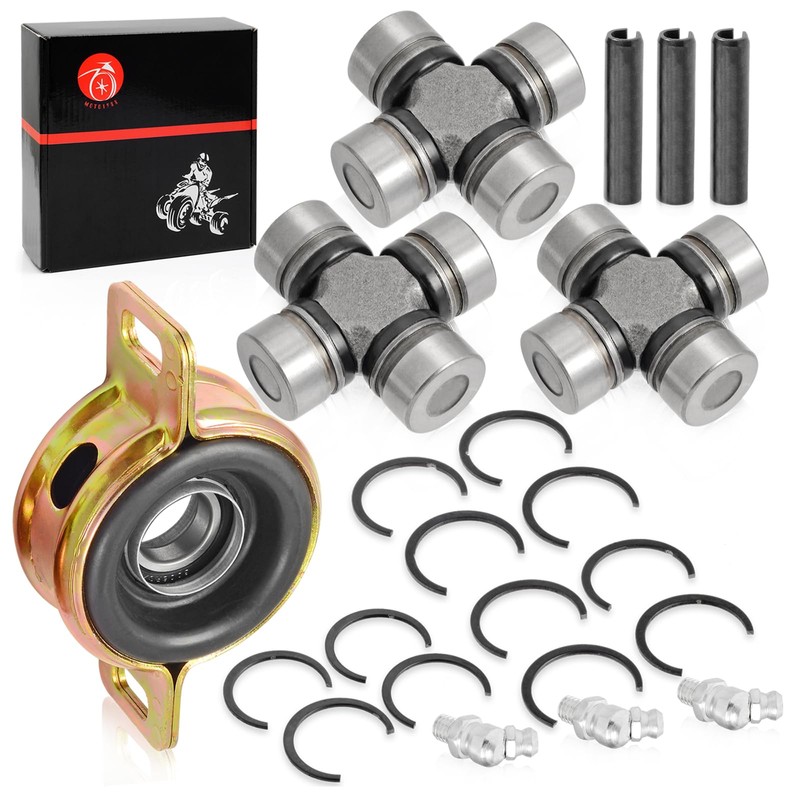 Front Rear Propeller Shaft Bearing Carrier & u-joint For Polaris