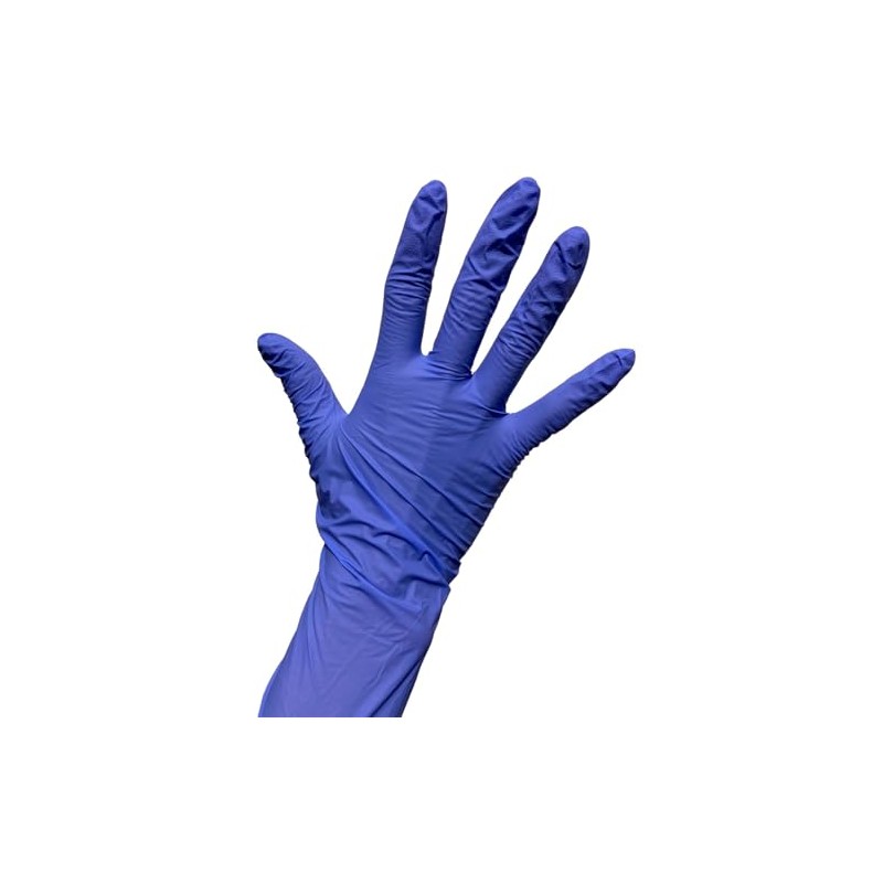 Guantes de Nitrilo para Examen, Caja con 100 Piezas, Color