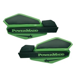 PowerMadd Star Series Handguards with ATV/MX Mount Kit Green/Black