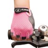 XuoAz Kids Fingerless Bike Gloves - Non Slip Boys-Girls Half
