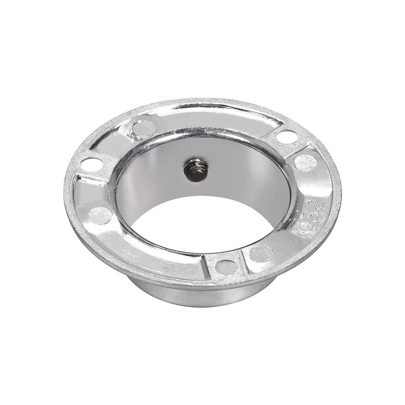 sourcing map Closet Wardrobe Rod Flange,32mm/1.26inch Dia, Socket Bracket Support