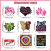 9pcs Iron on Patches for Girls Women Pink Preppy Punk