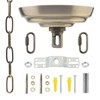 RTNLIT 5" Light Fixture Canopy Kit with 3.2 feet Chandelier