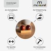 Two Elegant Maidu Wooden Balls 45 mm for Relaxing Hands