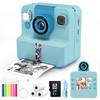 Nreonrick Kids Camera Instant Print, Selfie Digital Instant Cameras, Reversible