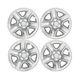 MNMSYH for Toyota for RAV4 2006-2012 17" Silver Wheel Hub Caps Full Rim Skin Covers 4pc Painted