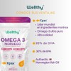 Wellthy Omega 3 Epax® 180 Cápsulas Ácidos Grasos 2000mg. Aceite