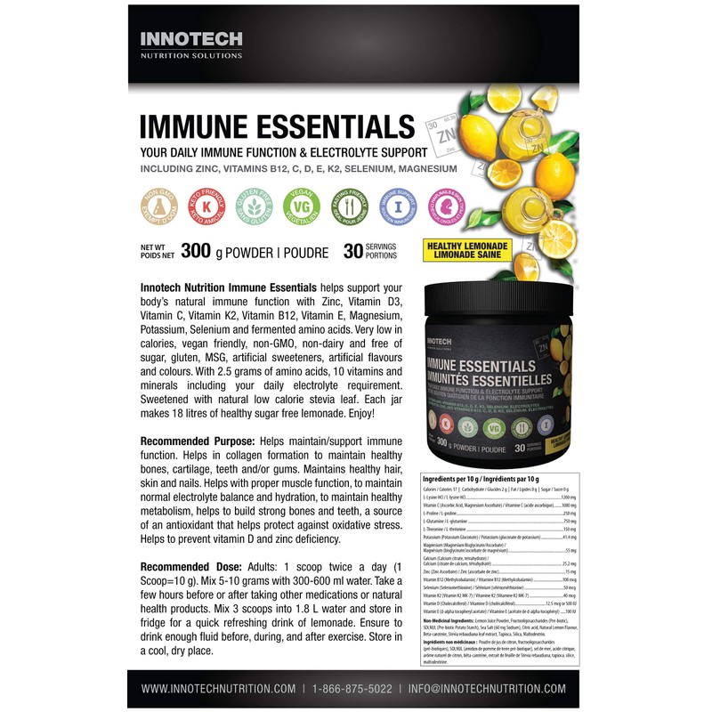 Innotech Nutrition Solutions Innotech Nutrition Solutions Immune Essentials, 300 gram,