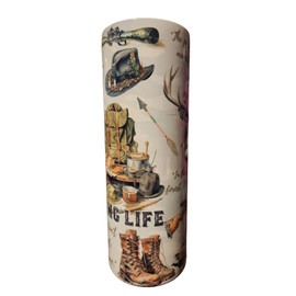 Novelty 20 oz tumbler stainless Hunting Fishing Travel Mug Cup Men's Shop Garage Gifts