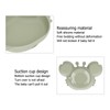 3pcs Toddler Divided Plate Set Silicone Baby Suction Plate Anti