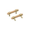 XXJAY Wooden Drawer Pulls,6-Pack Beech Wood Drawer Handles 2.5in,Suitable for
