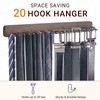 Mkono Tie Rack Wall Mounted Belt Hanger Holder Rustic Wood