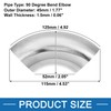 A ABSOPRO 90 Degree Exhaust Elbow Pipe OD 1.75" SS304