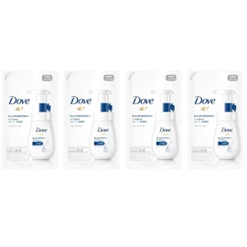 Dove Beauty Moisture Creamy Foaming Facial Cleanser, Refill, 4.9 fl oz (140 ml) x 4 Packs