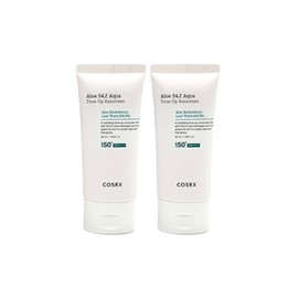 COSRX Aloe 54.2 Aqua Tone-Up Sunscreen 50ml + 50ml Sunscreen / 코스알엑스 알로에 54.2 아쿠아 톤업 선스크린 50ml + 50ml 선크림