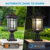Kemeco Solar Post Light Outdoor, ST4338Q Dusk to Dawn Post