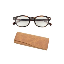 [PrePiar] 老眼鏡 おしゃれ メンズ レディース ブルーライトカット 調光 レンズの色が変わる 紫外線カット UVカット サングラス デミブラウン 2.0 ケース付き 3ヶ月保証