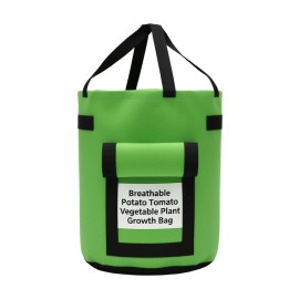 Breathable Plant Growth Bag Medium Green For Growing VegetablesSize: Size Medium, color: Camel brown Color