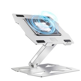 Yiodelu Peltier Laptop Cooler Stand - Thermoelectric Cooling Pad for 12-19" Laptops, Detachable Design with Height/Angle Adjustment, Ultra-Quiet Cooling for Gaming&Office