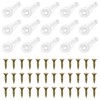 50 Pairs Glass Retainer Clips Kit Glass Cabinet Panel Clips