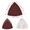 KingBra 40 Grit Triangular Multitool Sandpaper, 80mm Wood Sanding Paper