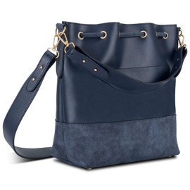 Expatrié Sarah Medium Women's Bag - Handbag Made of Vegan PU Leather - Shoulder Bag for City, Business, Leisure - Simple & Stylish, blue