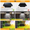 UniqueFire Solar Gutter Lights Outdoor, 40 LEDs Bright Solar Powered