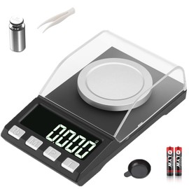 Precision Scale Digital Scale, 0.001 g x 200 g (7.05 oz), Precision Scale, Electronic Scale, 0.001 g, Portable Type, Pocket Digital Scale, Laboratory Scale, Jewelry, Commercial Use, Professional