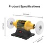 Woodskil 4.0A Bench Buffer Polisher, 6 Inch Jewelry Buffer Polishing
