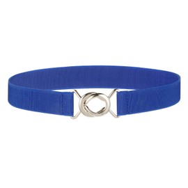 Syuer Women Stretchy Skinny Waist Belt Simple Style Elastic Belt for Jeans Dresses (L-XL (30”-36”), Blue)