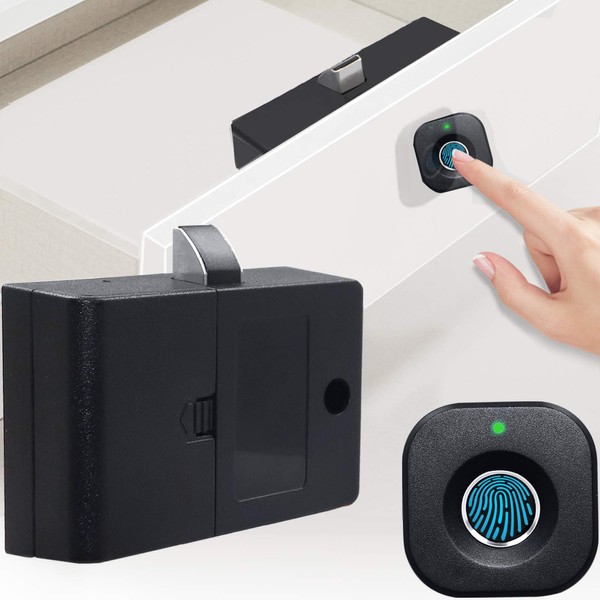 SUMNEW Fingerprint Cabinet Lock, Smart Biometric, Fit for Keyless Hidden