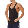 ROWILUX Men's Workout Quick Dry Soft Gym Bodybuilding Stringer Tank