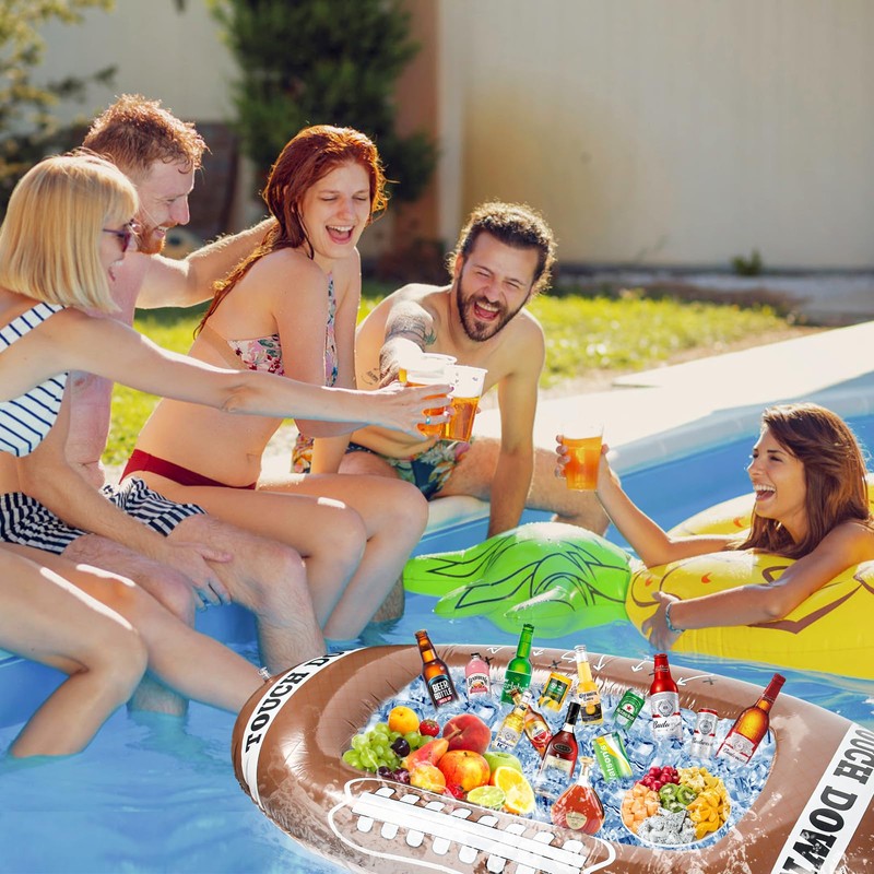 Drinks Holder Floating Inflatable Cup Holder, 2 in 1 Inflatable
