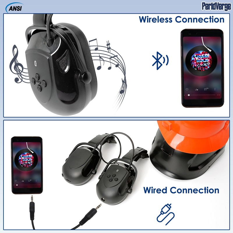 Hard Hat Ear Muffs, Earmuffs for Noise Reduction for Hard