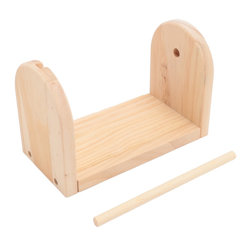 Wooden Yarn Holder Single Rotating Yarn Storage Horizontal Crochet Yarn