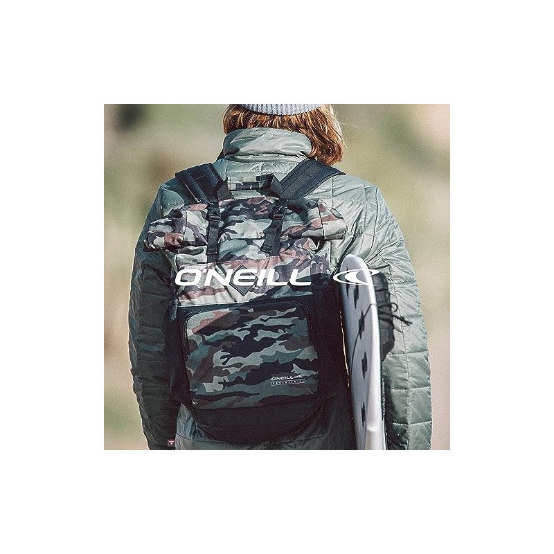 O'NEILL Mens Odyssey Trvlr 37L Backpack, Black Camo