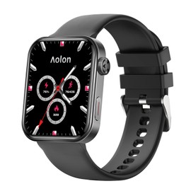AOLON Upgraded Foom S4 1.91 inch High-Definition Large Screen Smart Watch (Black)