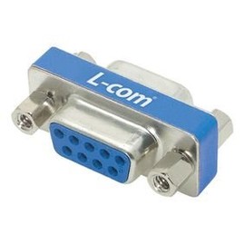L-com Connectivity DGB9F Adapter; D-Sub; GenderChanger; DB9-Female/Female; Slimline; 3A